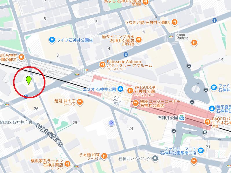 【練馬区】石神井公園駅徒歩4分／台湾ラーメン店居抜き物件／重飲食可／角地／約15.16坪